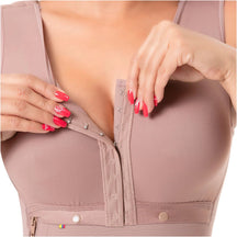 SONRYSE 010 Faja | Built - in Bra, High Back Knee Length Post Surgery Bodysuit - Colombian Shapewear | Siluets