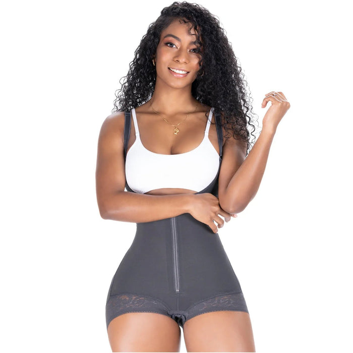 SONRYSE 020ZF | Post Surgery & Postpartum Faja | Open Bust Panty Shapewear Bodysuit | Powernet - Colombian Shapewear | Siluets