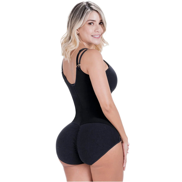 Sonryse 022ZF Colombian Faja – High Compression Postpartum & Post - Surgery Bodysuit with Built - In Bra and Powernet Support - Colombian Shapewear | Siluets