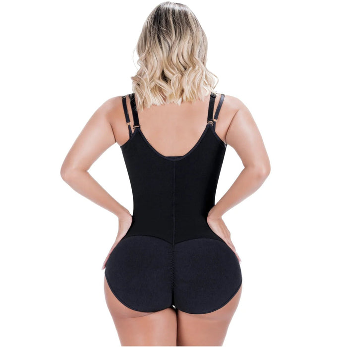 Sonryse 022ZF Colombian Faja – High Compression Postpartum & Post - Surgery Bodysuit with Built - In Bra and Powernet Support - Colombian Shapewear | Siluets