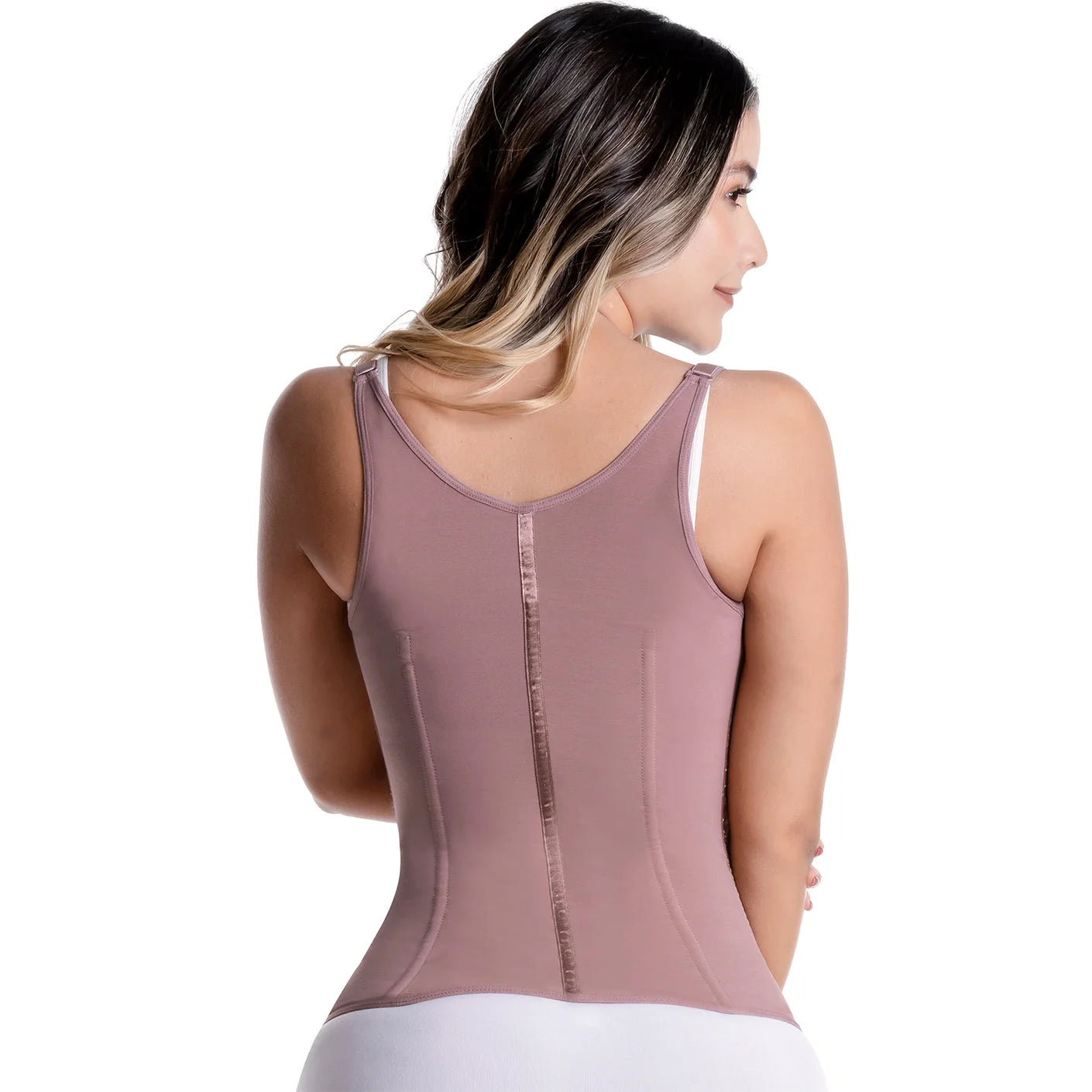 Sonryse 024ZF Colombian Shapewear Vest – High Compression Open Bust Tummy Control Girdle with Adjustable Straps | Daily Use Powernet Shaper