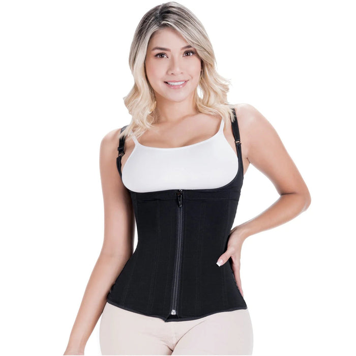 Sonryse 024ZF Colombian Shapewear Vest – High Compression Open Bust Tummy Control Girdle with Adjustable Straps | Daily Use Powernet Shaper - Colombian Shapewear | Siluets