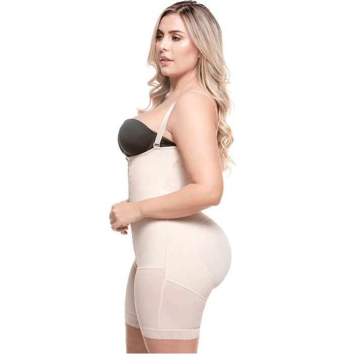 SONRYSE 047BF | Postpartum Post Surgery Compression Garment | Tummy Control Butt Lifter Body Shaper | Daily Use Open Bust Shapewear | Powernet - Colombian Shapewear | Siluets