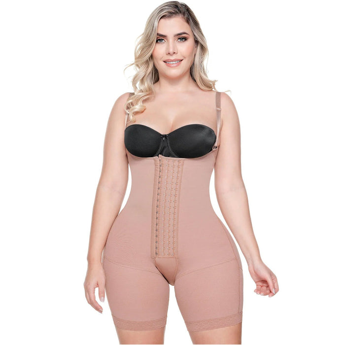 SONRYSE 047BF | Postpartum Post Surgery Compression Garment | Tummy Control Butt Lifter Body Shaper | Daily Use Open Bust Shapewear | Powernet - Colombian Shapewear | Siluets