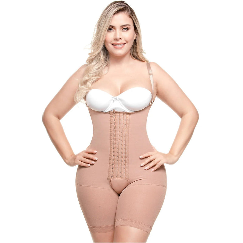 SONRYSE 047BF | Postpartum Post Surgery Compression Garment | Tummy Control Butt Lifter Body Shaper | Daily Use Open Bust Shapewear | Powernet - Colombian Shapewear | Siluets