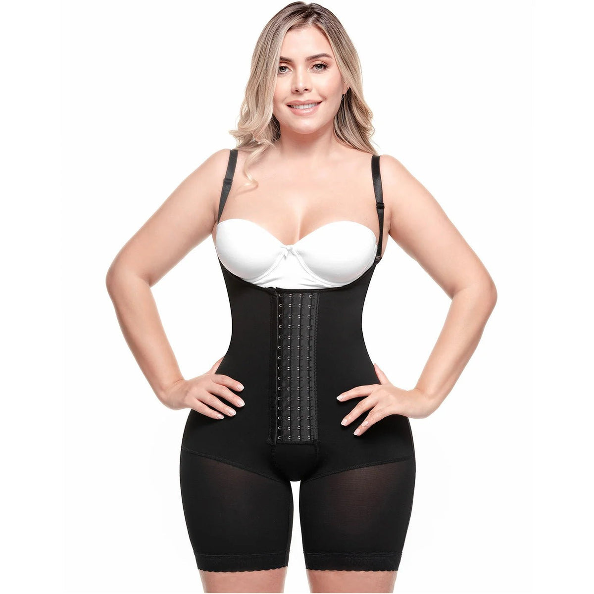 SONRYSE 047BF | Postpartum Post Surgery Compression Garment | Tummy Control Butt Lifter Body Shaper | Daily Use Open Bust Shapewear | Powernet - Colombian Shapewear | Siluets