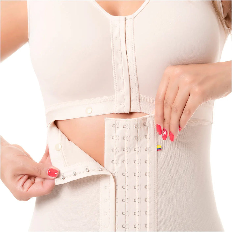 SONRYSE 052 | Colombian Full Body Shaper for Post Surgery with Built - in Bra | Butt Lifting Effect and Tummy Control Siluets