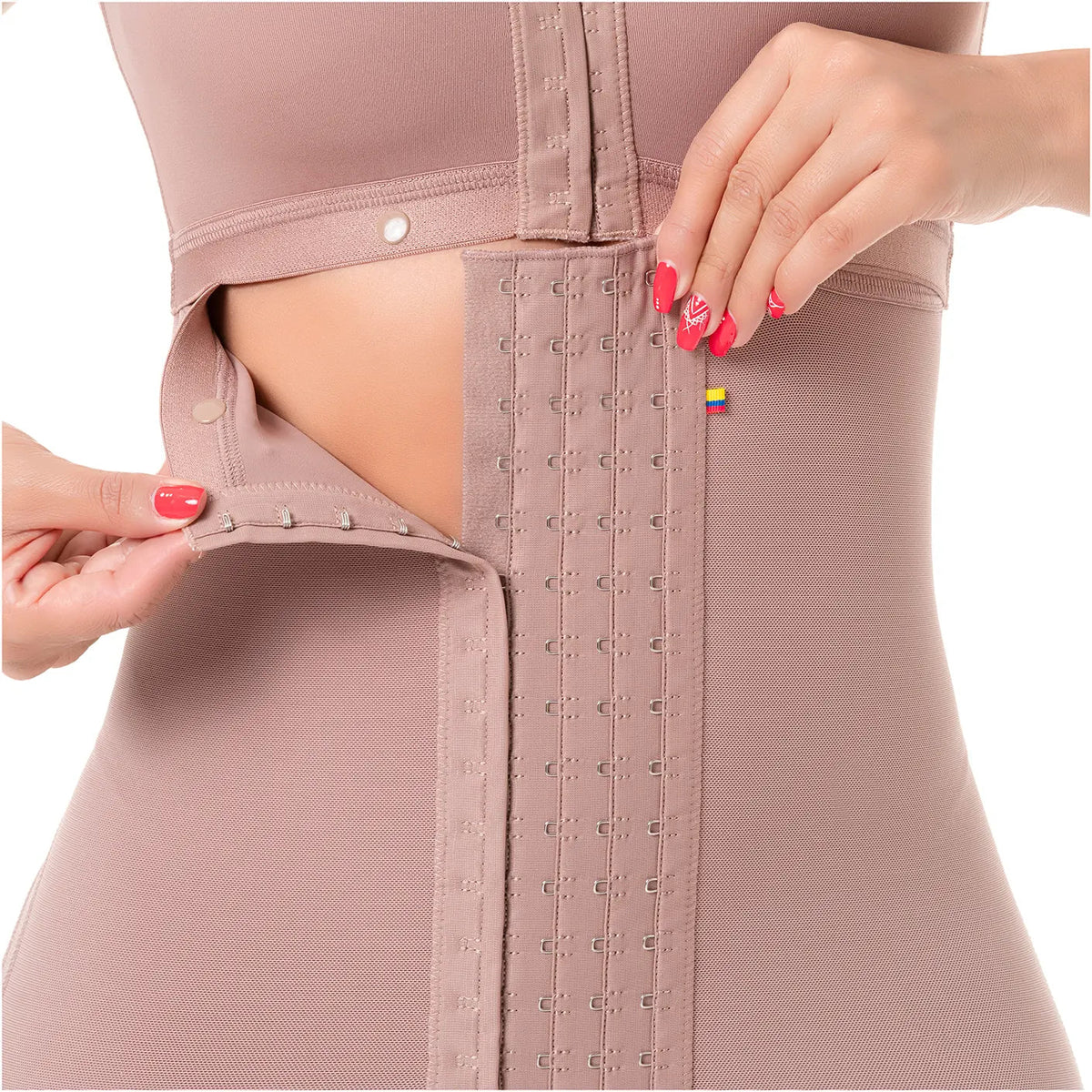 SONRYSE 052 | Colombian Full Body Shaper for Post Surgery with Built - in Bra | Butt Lifting Effect and Tummy Control | Powernet - Colombian Shapewear | Siluets