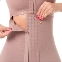 SONRYSE 052 | Colombian Full Body Shaper for Post Surgery with Built - in Bra | Butt Lifting Effect and Tummy Control | Powernet - Colombian Shapewear | Siluets