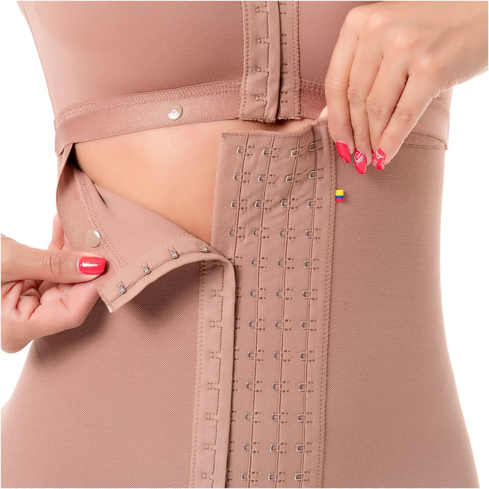 SONRYSE 052 | Colombian Full Body Shaper for Post Surgery with Built - in Bra | Butt Lifting Effect and Tummy Control | Powernet - Colombian Shapewear | Siluets