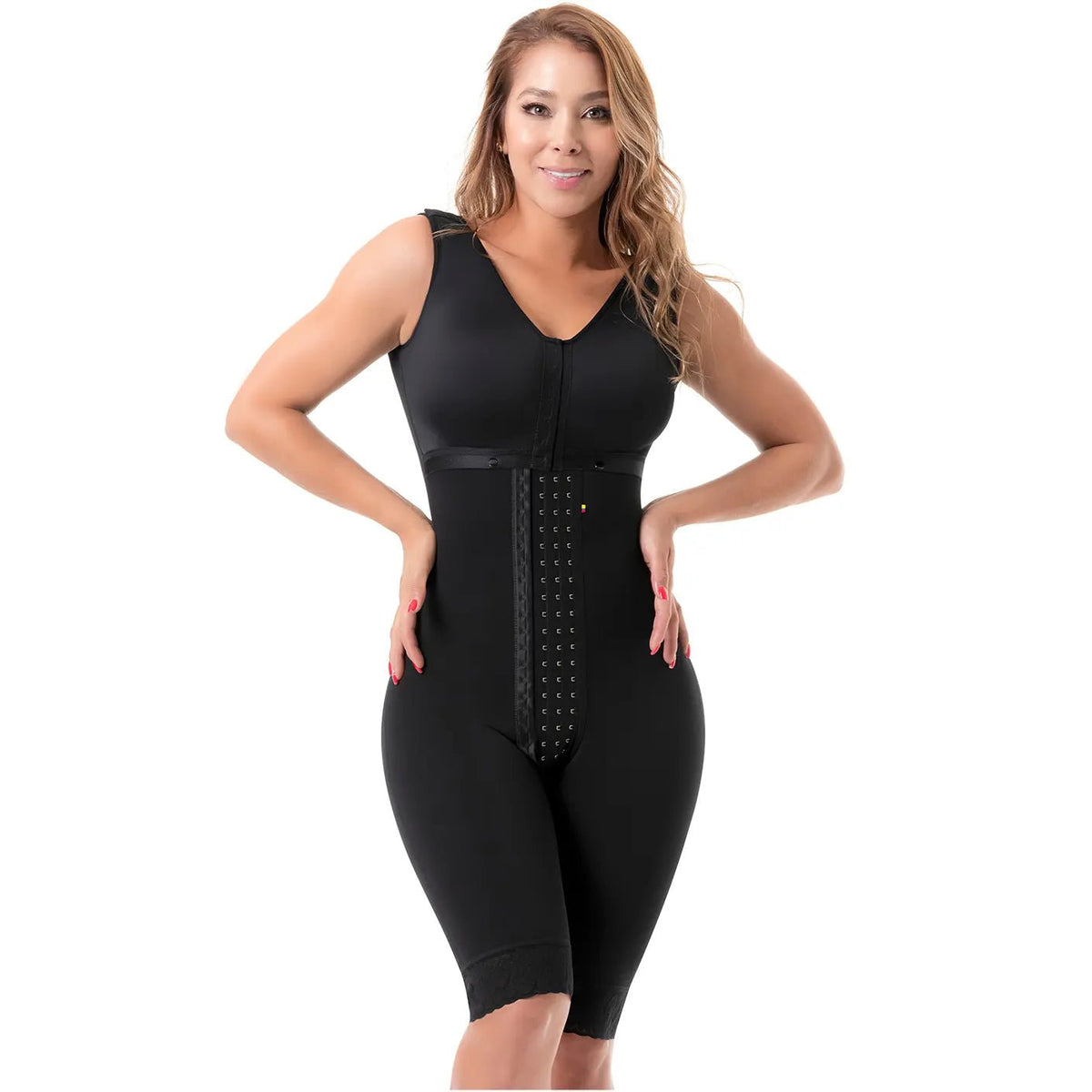 SONRYSE 052 | Colombian Full Body Shaper for Post Surgery with Built - in Bra | Butt Lifting Effect and Tummy Control | Powernet - Colombian Shapewear | Siluets