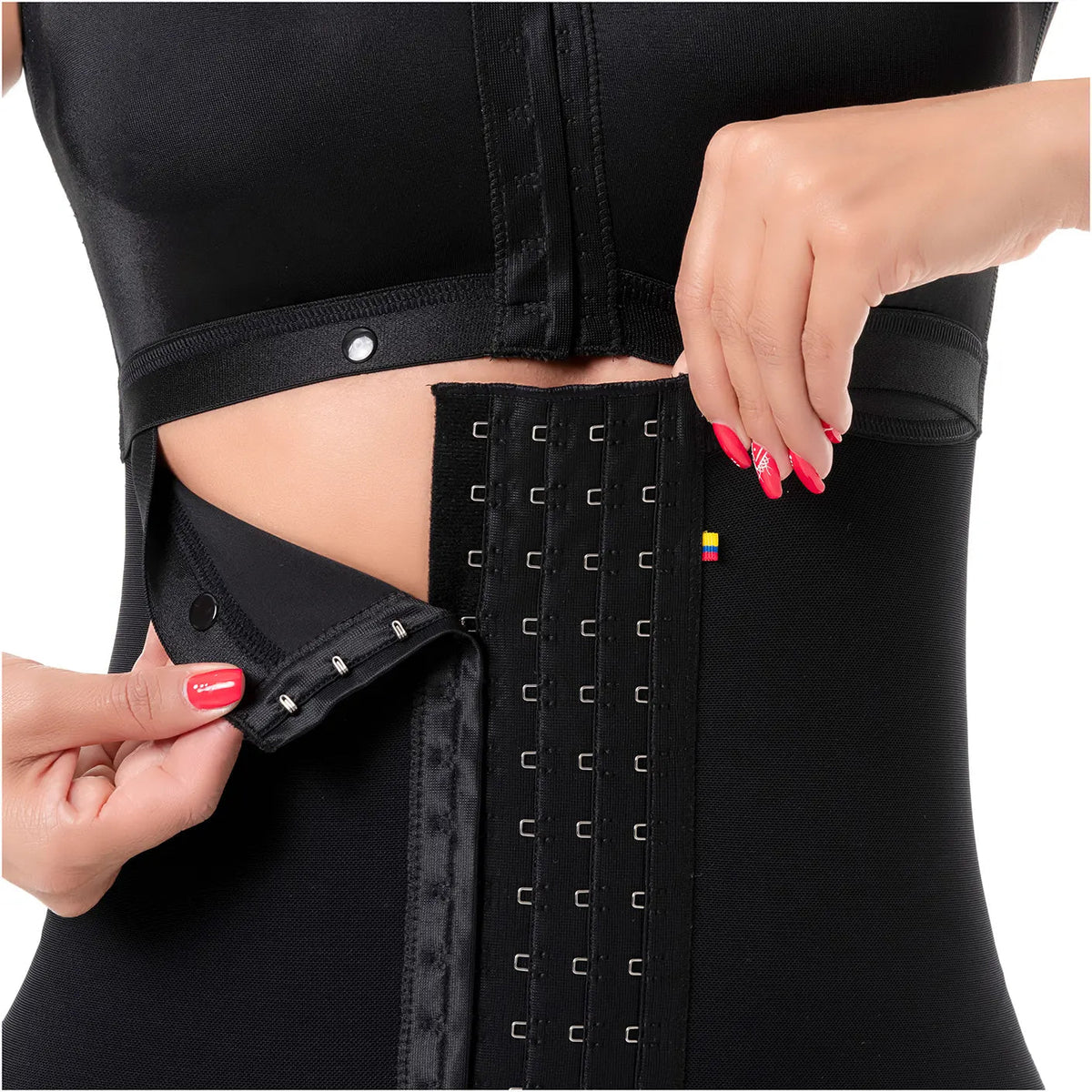 SONRYSE 052 | Colombian Full Body Shaper for Post Surgery with Built - in Bra | Butt Lifting Effect and Tummy Control | Powernet - Colombian Shapewear | Siluets