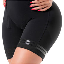 SONRYSE 053 | Colombian Mid - Thigh Post - Op Girdle with Built - in Bra | Postpartum Shapewear | Powernet - Colombian Shapewear | Siluets