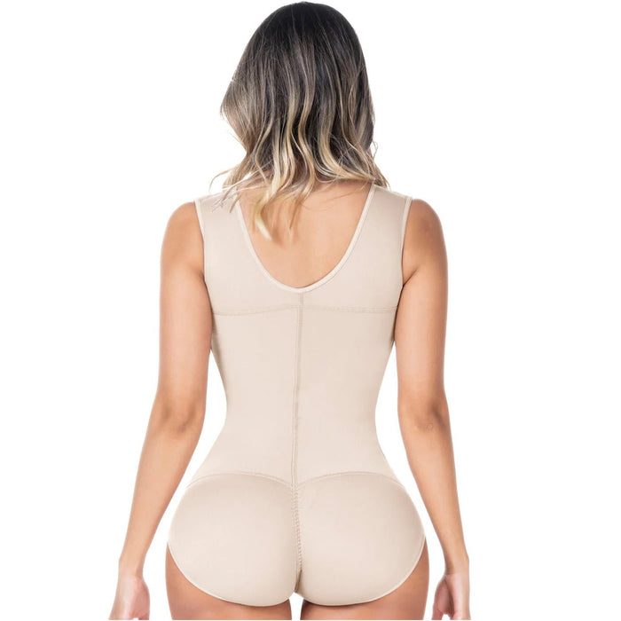 SONRYSE 056BF | Panty Bodysuit Shapewear with Built - in Bra | Postpartum and Daily Use | Powernet - Colombian Shapewear | Siluets