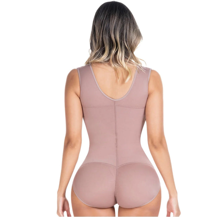 SONRYSE 056BF | Panty Bodysuit Shapewear with Built - in Bra | Postpartum and Daily Use | Powernet - Colombian Shapewear | Siluets