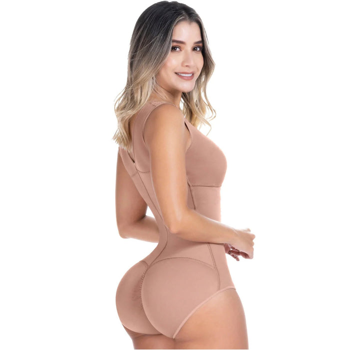SONRYSE 056BF | Panty Bodysuit Shapewear with Built - in Bra | Postpartum and Daily Use | Powernet - Colombian Shapewear | Siluets