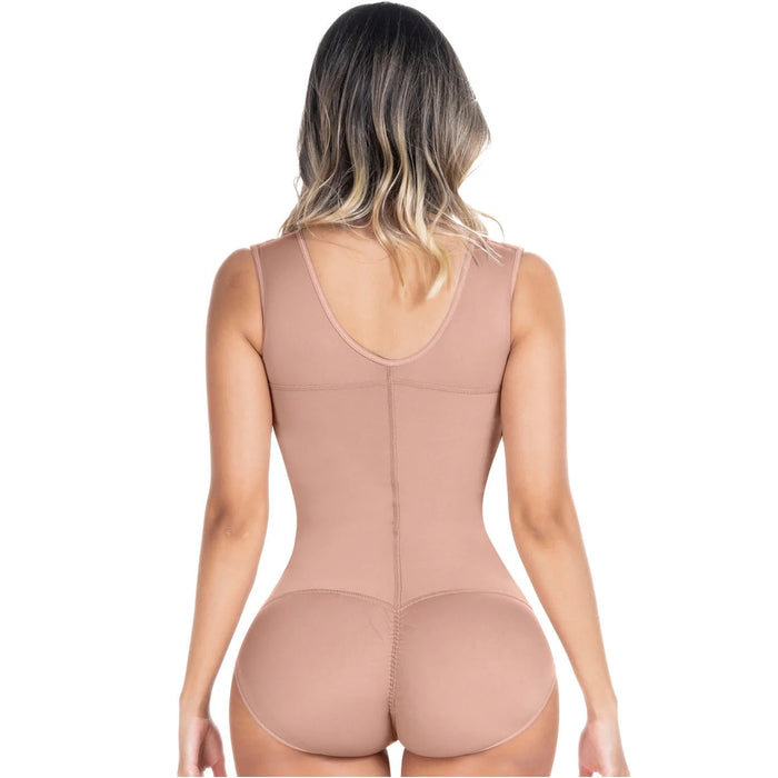 SONRYSE 056BF | Panty Bodysuit Shapewear with Built - in Bra | Postpartum and Daily Use | Powernet - Colombian Shapewear | Siluets