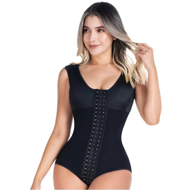 SONRYSE 056BF | Panty Bodysuit Shapewear with Built - in Bra | Postpartum and Daily Use | Powernet - Colombian Shapewear | Siluets