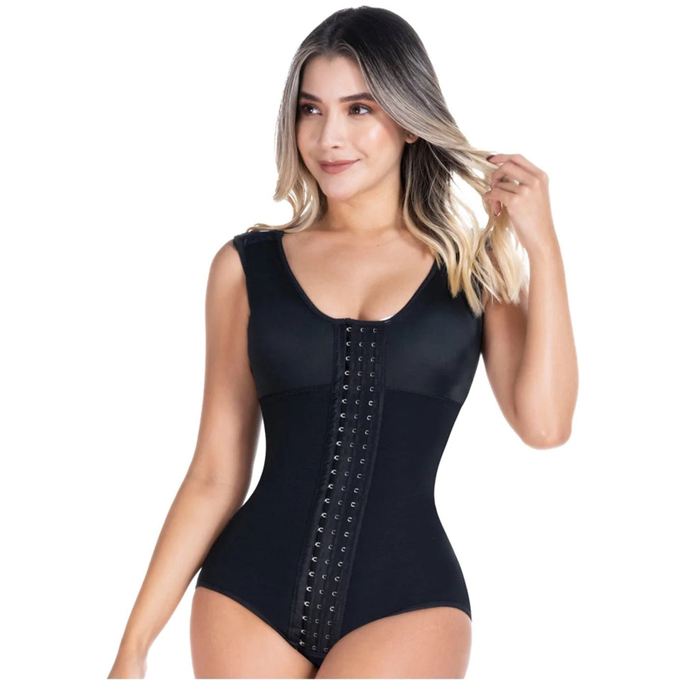 SONRYSE 056BF | Panty Bodysuit Shapewear with Built - in Bra | Postpartum and Daily Use | Powernet - Colombian Shapewear | Siluets