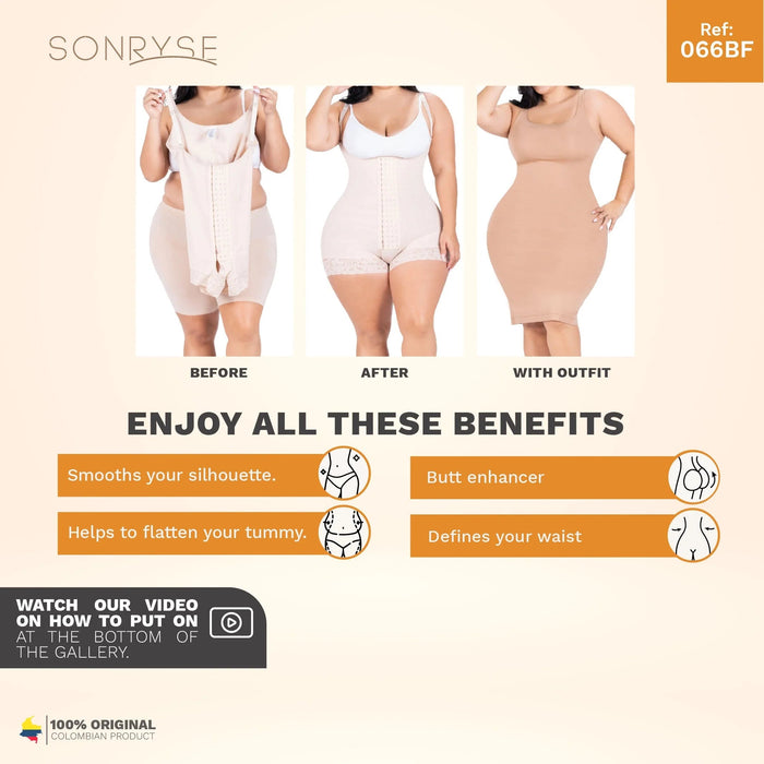 Sonryse 066 Braless Body Shaper Short – Colombian Post - Lipo Faja - Colombian Shapewear | Siluets