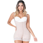 Sonryse 068BF Colombian Postpartum & Post - Surgery Faja – High Compression Tummy Control Bodysuit with Open Bust & Butt Lift | Powernet Shapewear - Colombian Shapewear | Siluets