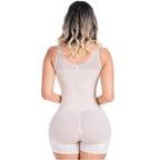 Sonryse 068BF Colombian Postpartum & Post - Surgery Faja – High Compression Tummy Control Bodysuit with Open Bust & Butt Lift | Powernet Shapewear - Colombian Shapewear | Siluets