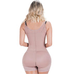 Sonryse 068BF Colombian Postpartum & Post - Surgery Faja – High Compression Tummy Control Bodysuit with Open Bust & Butt Lift | Powernet Shapewear - Colombian Shapewear | Siluets