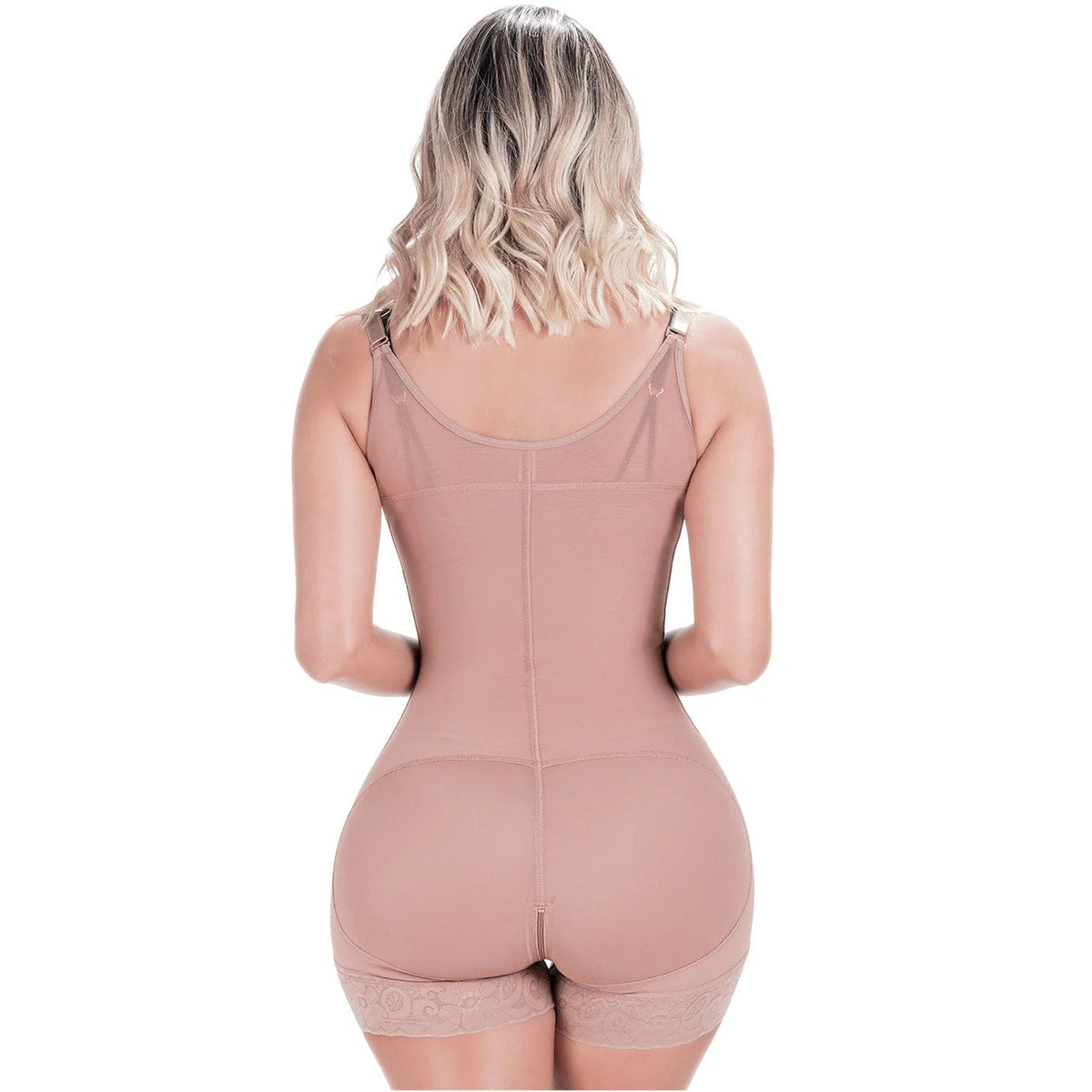 Sonryse 068BF Colombian Postpartum & Post - Surgery Faja – High Compression Tummy Control Bodysuit with Open Bust & Butt Lift | Powernet Shapewear - Colombian Shapewear | Siluets