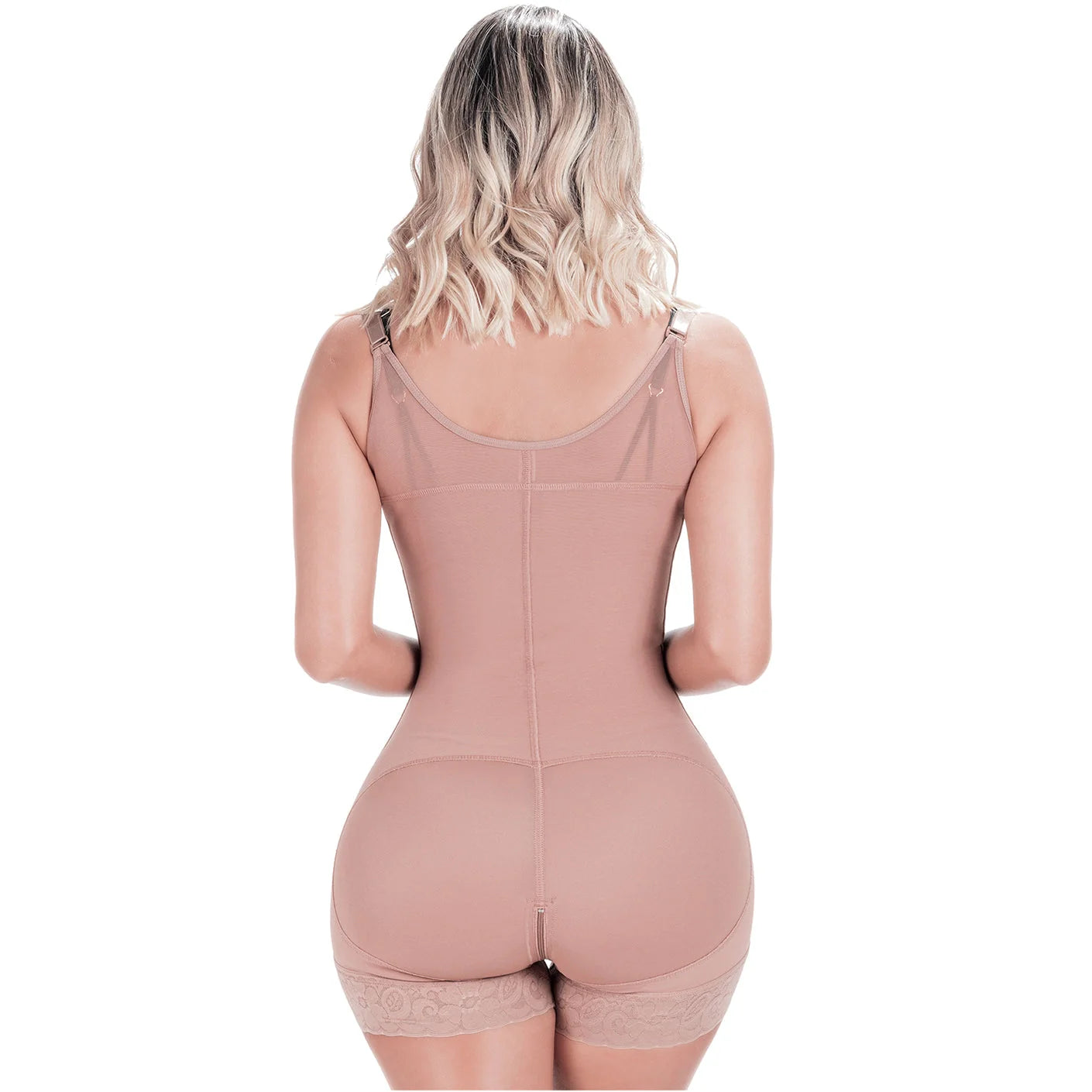 Sonryse 068BF Colombian Postpartum & Post-Surgery Faja – High Compression Tummy Control Bodysuit with Open Bust & Butt Lift | Powernet Shapewear