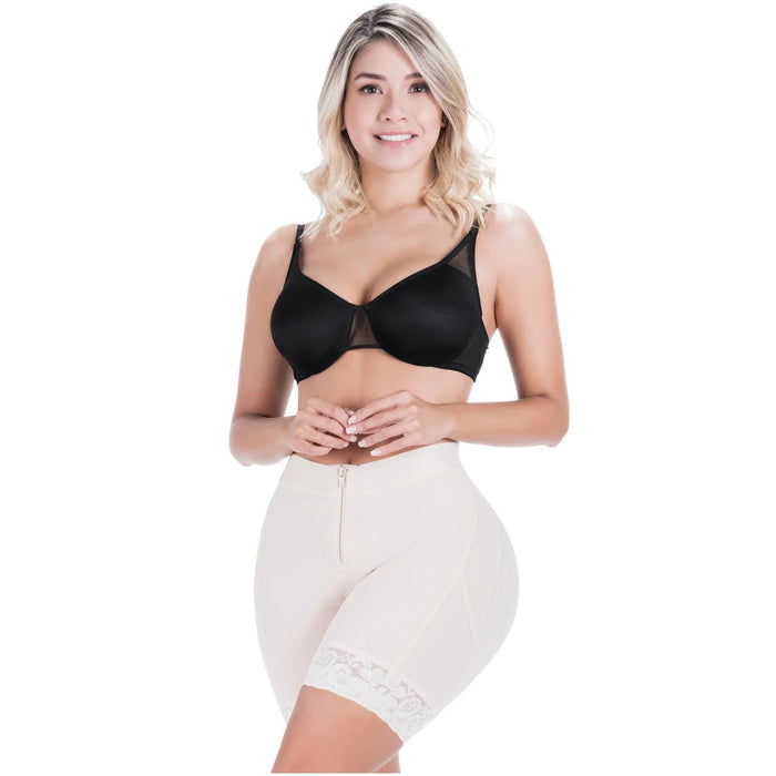 Sonryse 070ZF Colombian Butt Lifting Shapewear Shorts – High Compression Tummy Control Powernet Faja | Daily Use Slimming Shorts for Women - Colombian Shapewear | Siluets