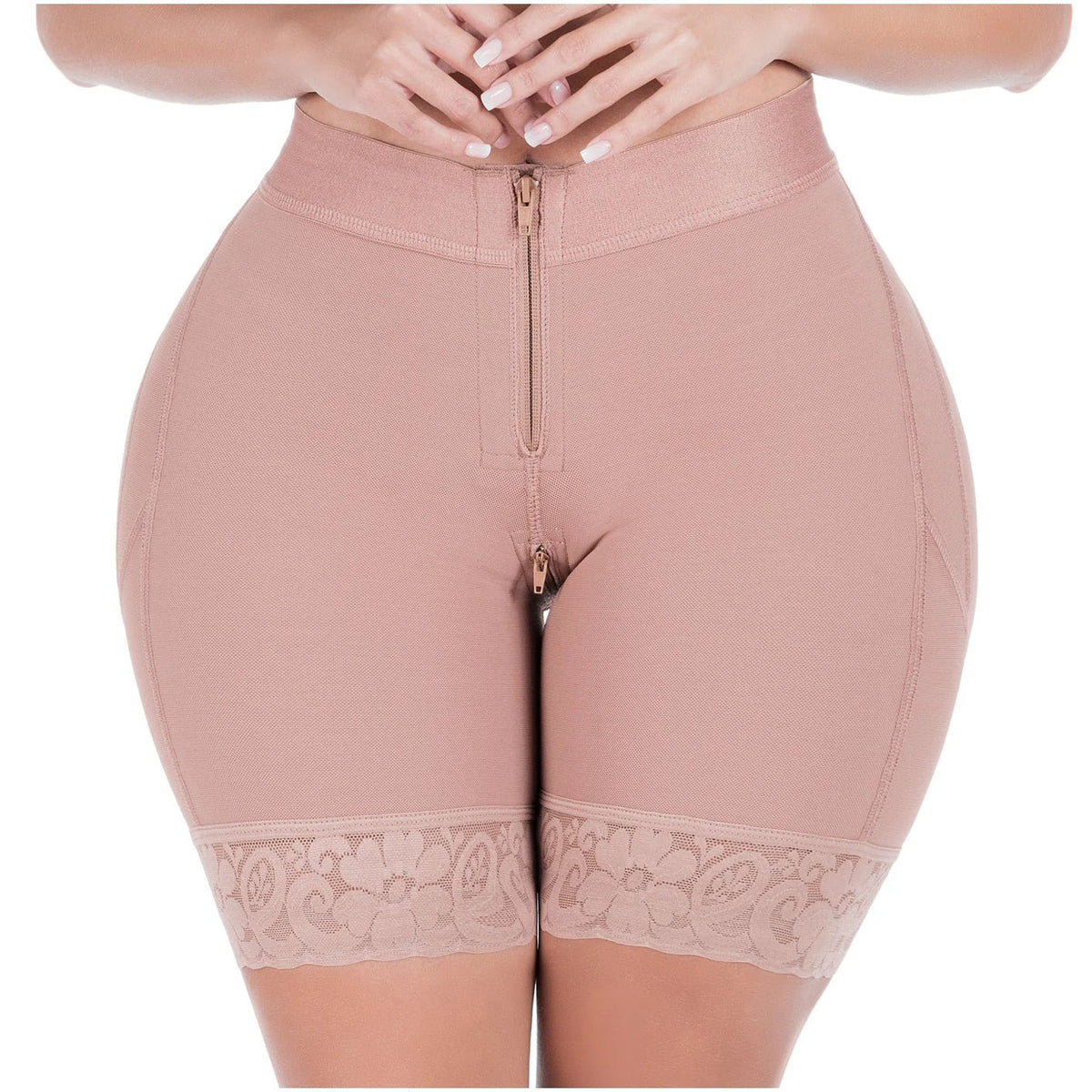 Sonryse 070ZF Colombian Butt Lifting Shapewear Shorts – High Compression Tummy Control Powernet Faja | Daily Use Slimming Shorts for Women - Colombian Shapewear | Siluets