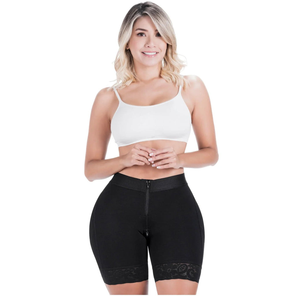 Sonryse 070ZF Colombian Butt Lifting Shapewear Shorts – High Compression Tummy Control Powernet Faja | Daily Use Slimming Shorts for Women - Colombian Shapewear | Siluets