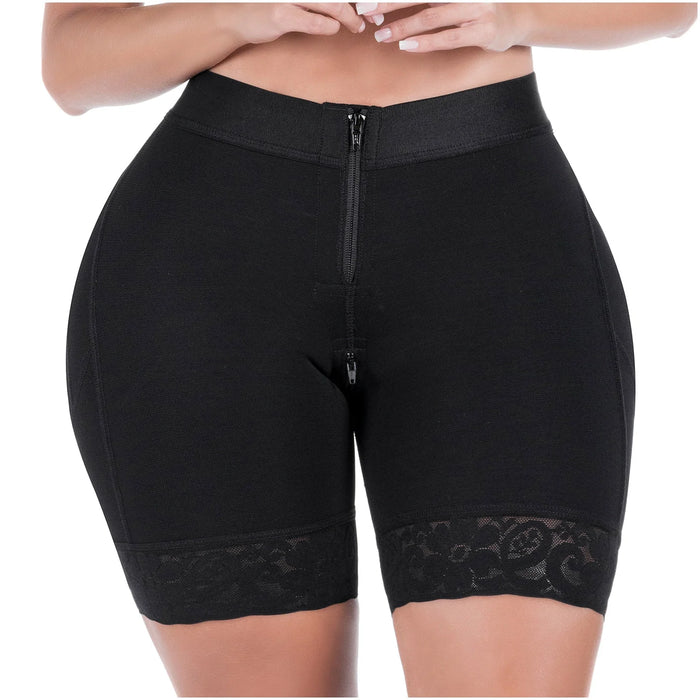 Sonryse 070ZF Colombian Butt Lifting Shapewear Shorts – High Compression Tummy Control Powernet Faja | Daily Use Slimming Shorts for Women - Colombian Shapewear | Siluets