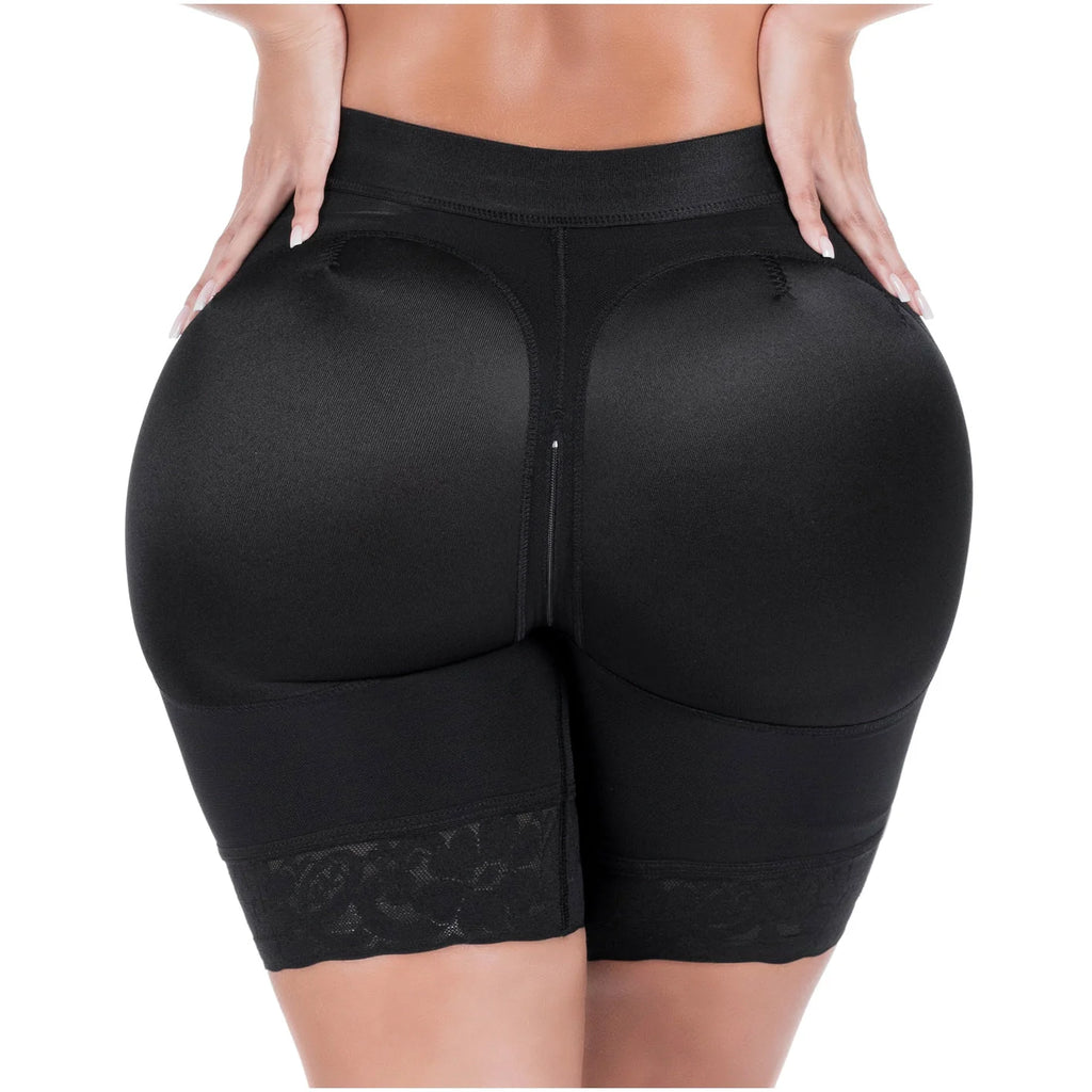 Sonryse 070ZF Colombian Butt Lifting Shapewear Shorts – High Compression Tummy Control Powernet Faja | Daily Use Slimming Shorts for Women - Colombian Shapewear | Siluets