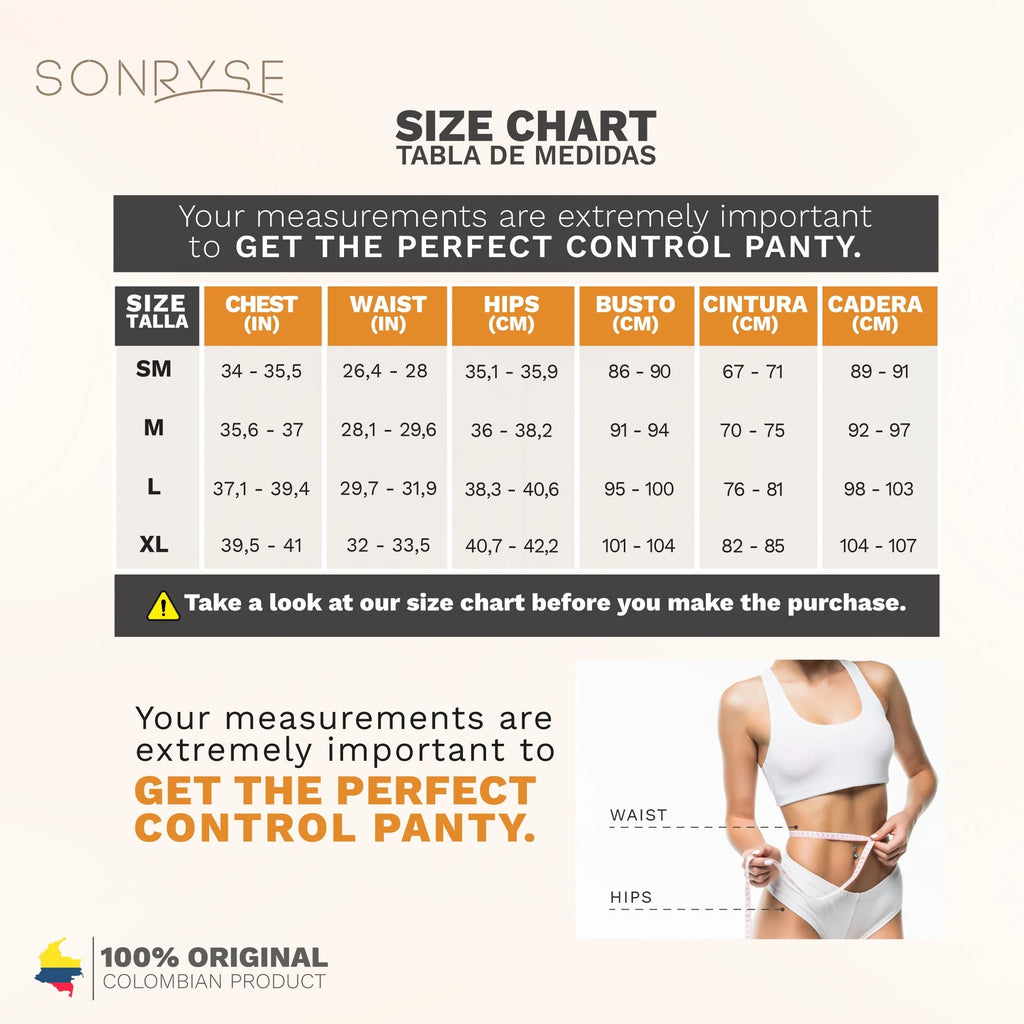 Sonryse 071BF Colombian Butt Lifting Shapewear Shorts – High Waist Tummy Control Powernet Faja for Women | Daily Use Compression Shorts
