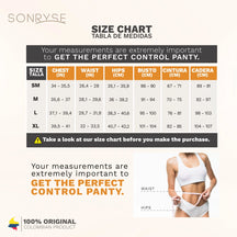 Sonryse 071BF Colombian Butt Lifting Shapewear Shorts – High Waist Tummy Control Powernet Faja for Women | Daily Use Compression Shorts - Colombian Shapewear | Siluets