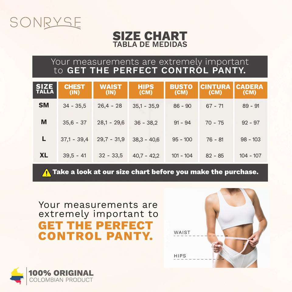 Sonryse 071BF Colombian Butt Lifting Shapewear Shorts – High Waist Tummy Control Powernet Faja for Women | Daily Use Compression Shorts - Colombian Shapewear | Siluets