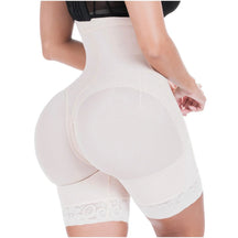 Sonryse 072BF Colombian Butt Lifting Shapewear Shorts – High Waist Powernet Tummy Control Faja | Strapless Compression Shorts for Daily Use - Colombian Shapewear | Siluets