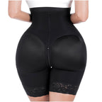 Sonryse 072BF Colombian Butt Lifting Shapewear Shorts – High Waist Powernet Tummy Control Faja | Strapless Compression Shorts for Daily Use