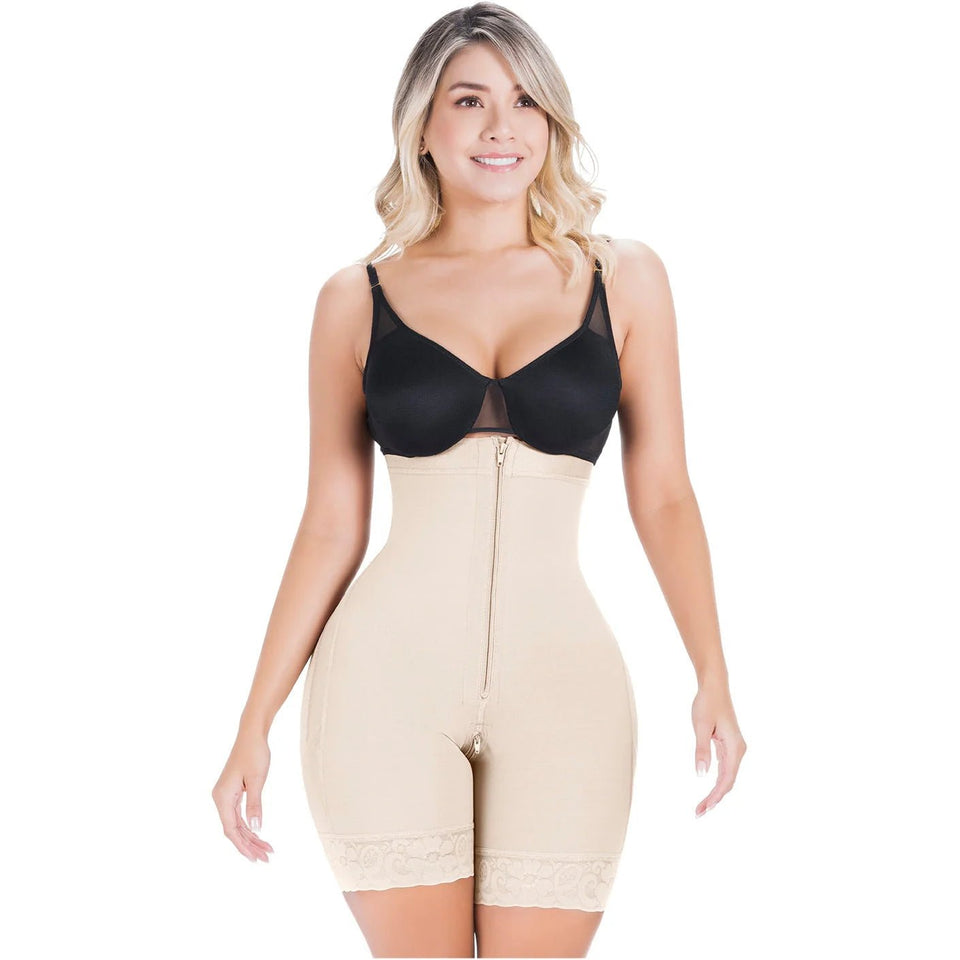 SONRYSE 073ZF | Fajas Colombianas High Waisted Shapewear Shorts | Daily Use Butt Lifting Garment | Powernet - Shapewear