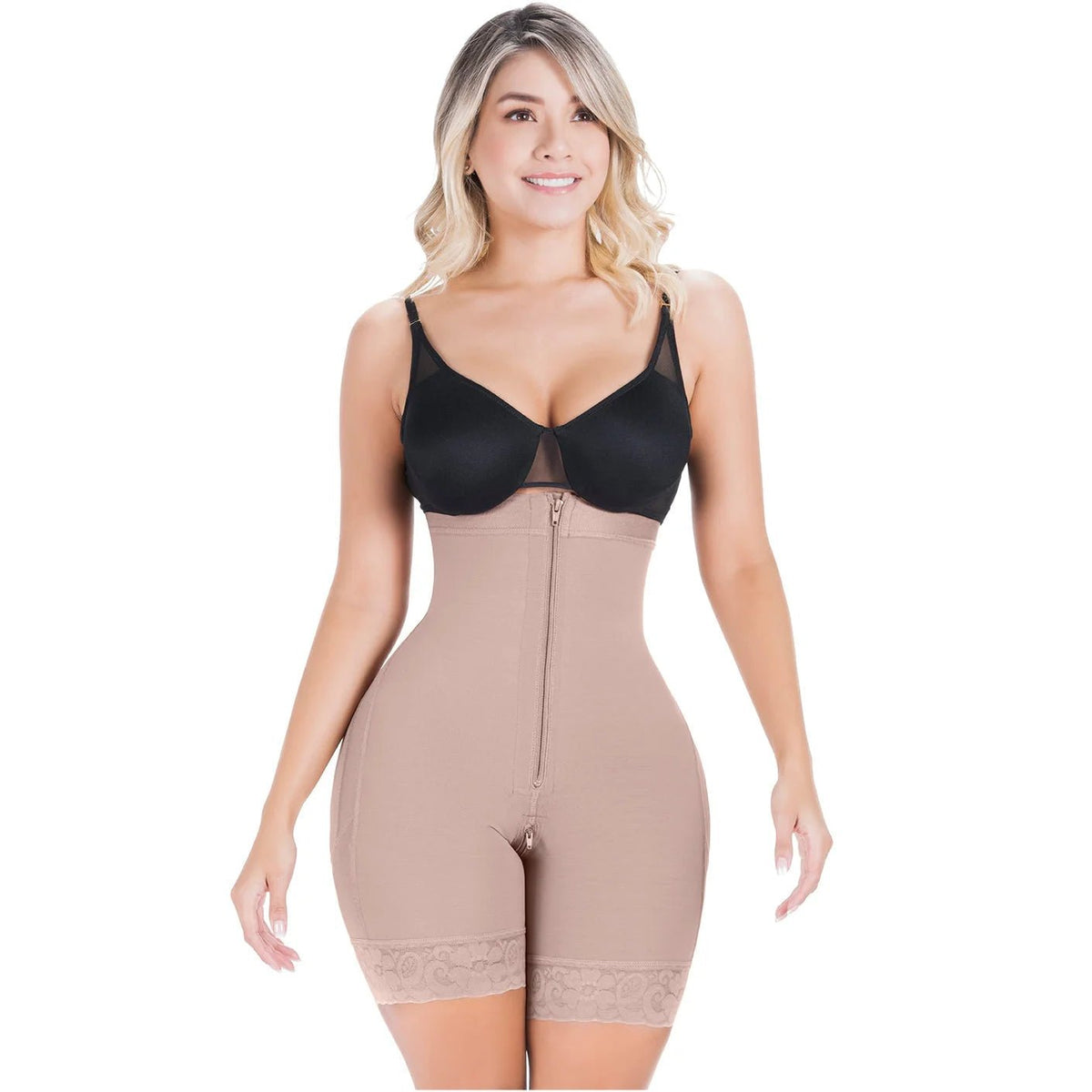 SONRYSE 073ZF | Fajas Colombianas High Waisted Shapewear Shorts | Daily Use Butt Lifting Garment | Powernet - Colombian Shapewear | Siluets
