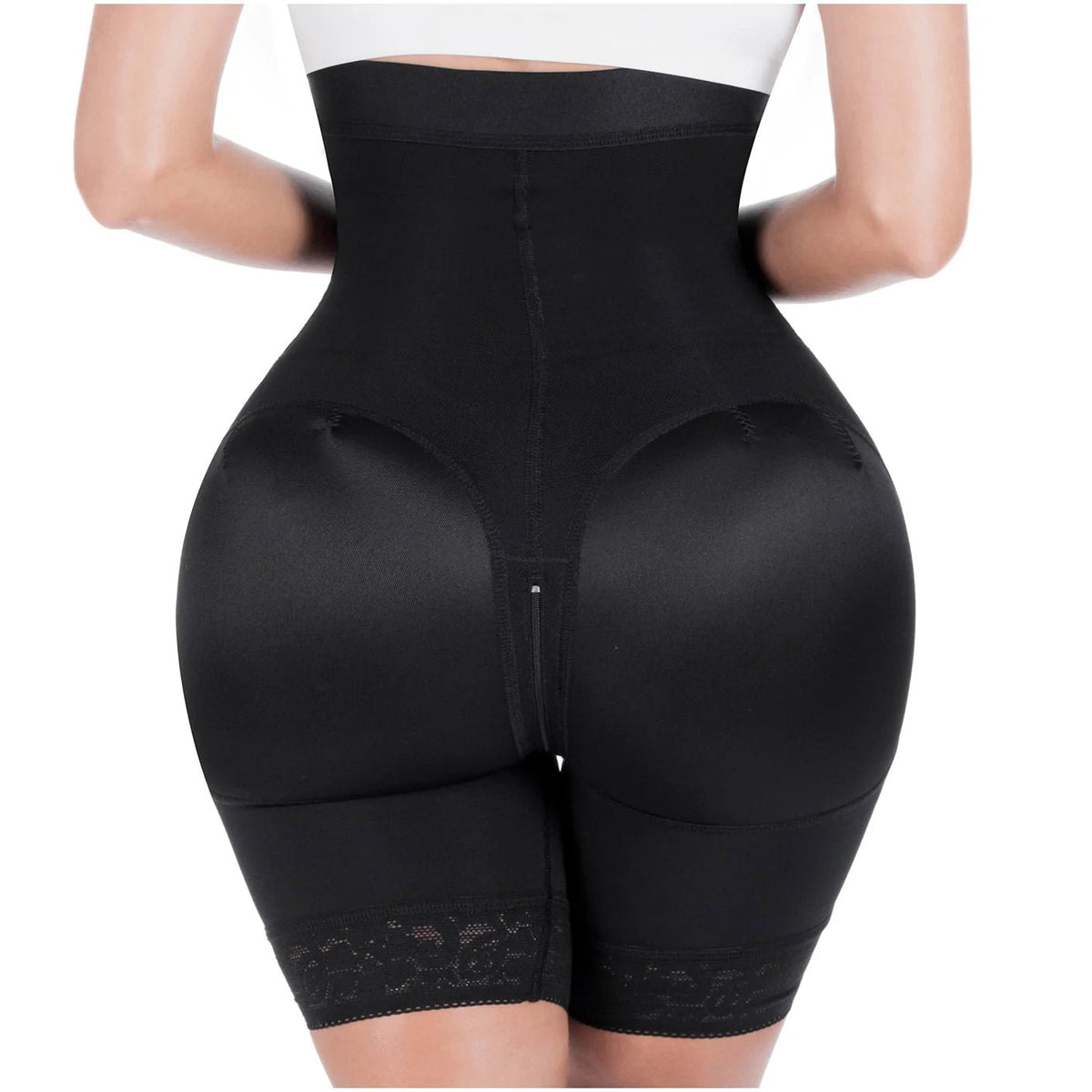 SONRYSE 073ZF | Fajas Colombianas High Waisted Shapewear Shorts | Daily Use Butt Lifting Garment | Powernet - Colombian Shapewear | Siluets