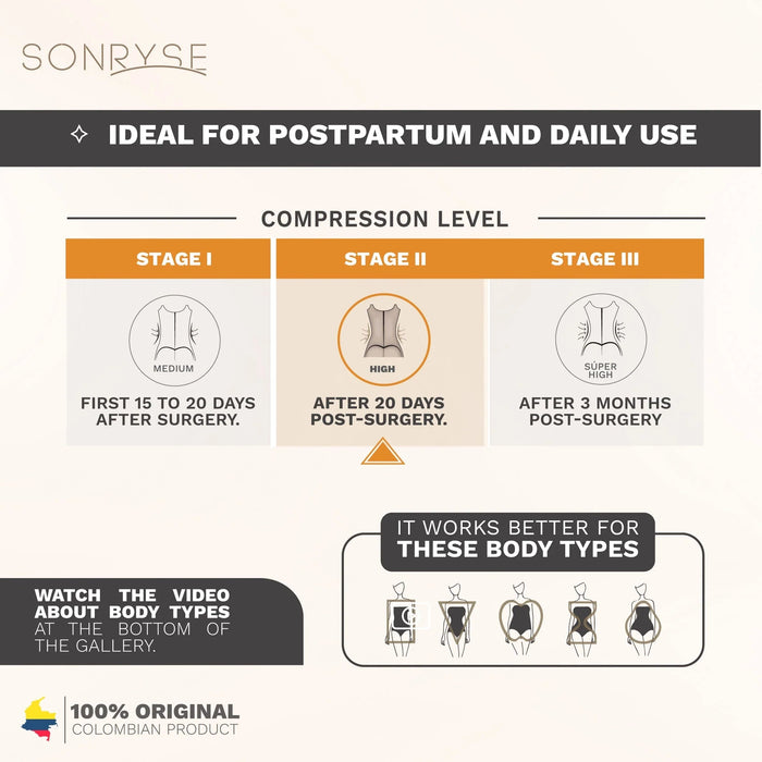 SONRYSE 073ZF | Fajas Colombianas High Waisted Shapewear Shorts | Daily Use Butt Lifting Garment | Powernet - Colombian Shapewear | Siluets