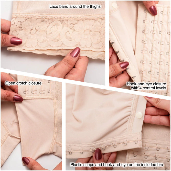 Sonryse 086 Post - Lipo Body Shaper with Bra – Short Body Compression - Colombian Shapewear | Siluets