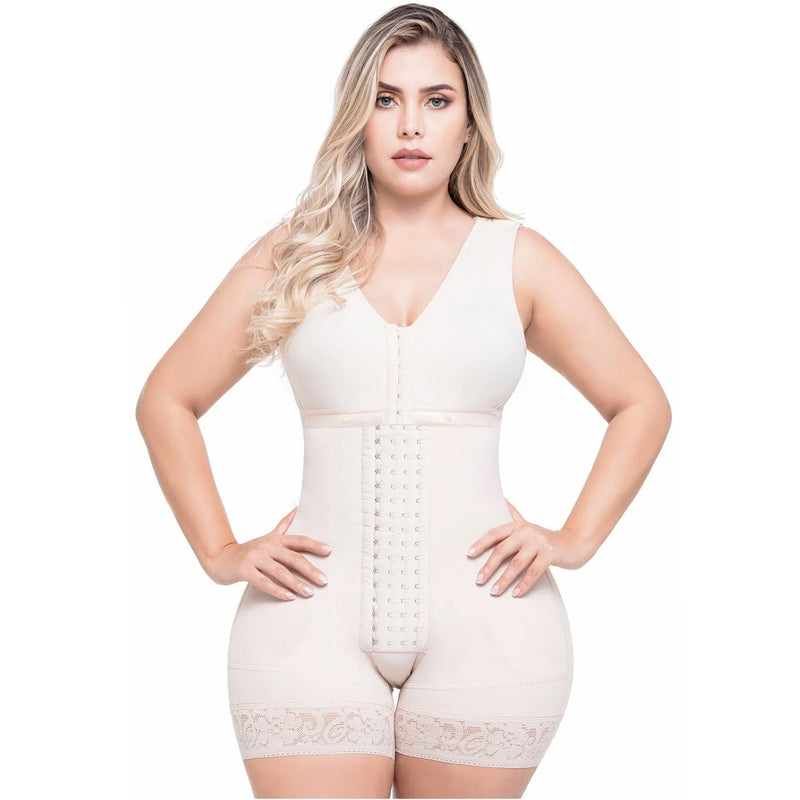 Sonryse 086 Post - Lipo Body Shaper with Bra – Short Body Compression - Colombian Shapewear | Siluets