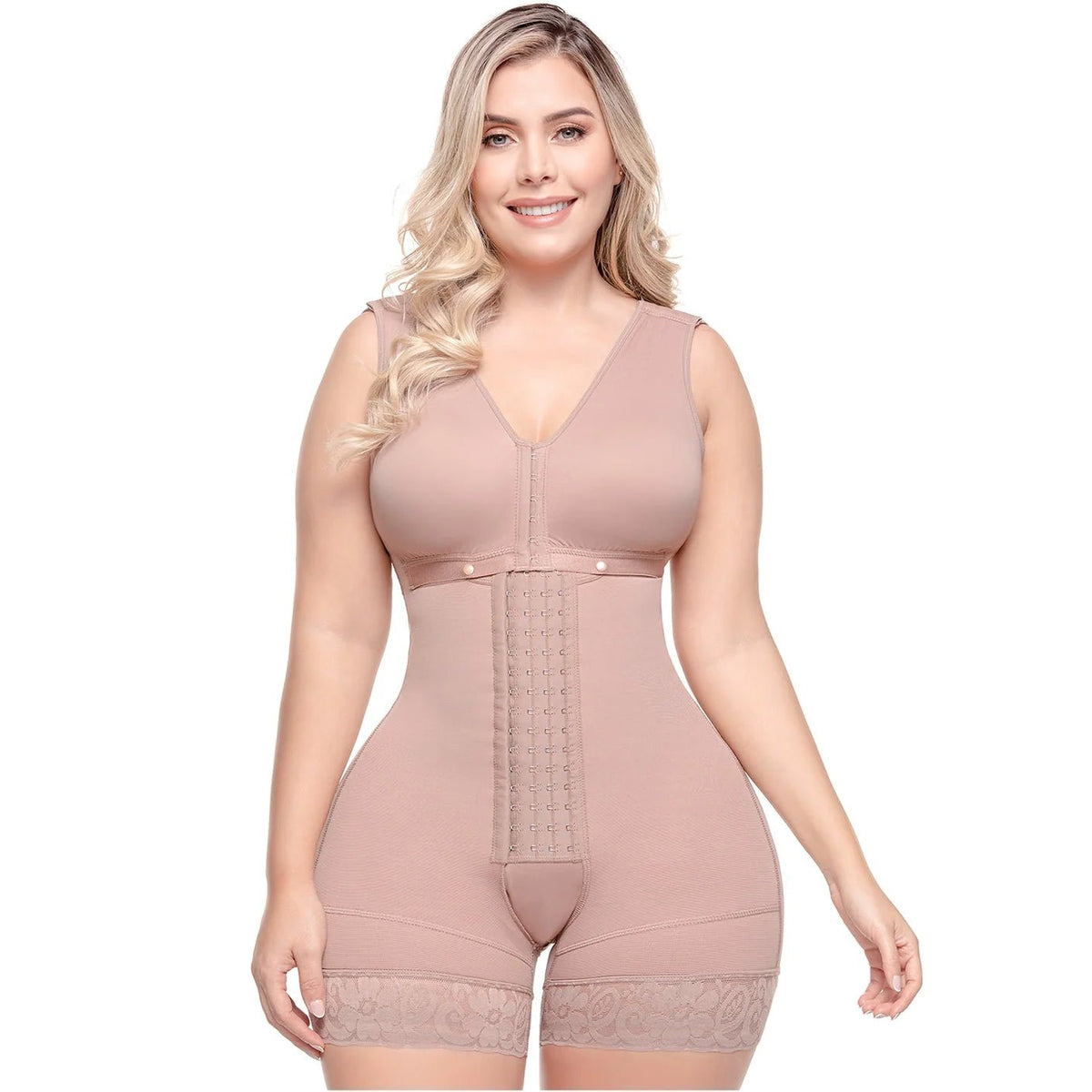 Sonryse 086 Post - Lipo Body Shaper with Bra – Short Body Compression - Colombian Shapewear | Siluets