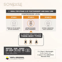 Sonryse 103BF Post - Surgery Shapewear – Built - In Bra & Firm Control - Colombian Shapewear | Siluets