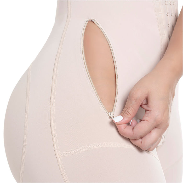 Sonryse M104BF Colombian Faja – Stage 1 Post Surgery BBL Compression Garment with Built - In Bra & 3/4 Sleeves - Colombian Shapewear | Siluets