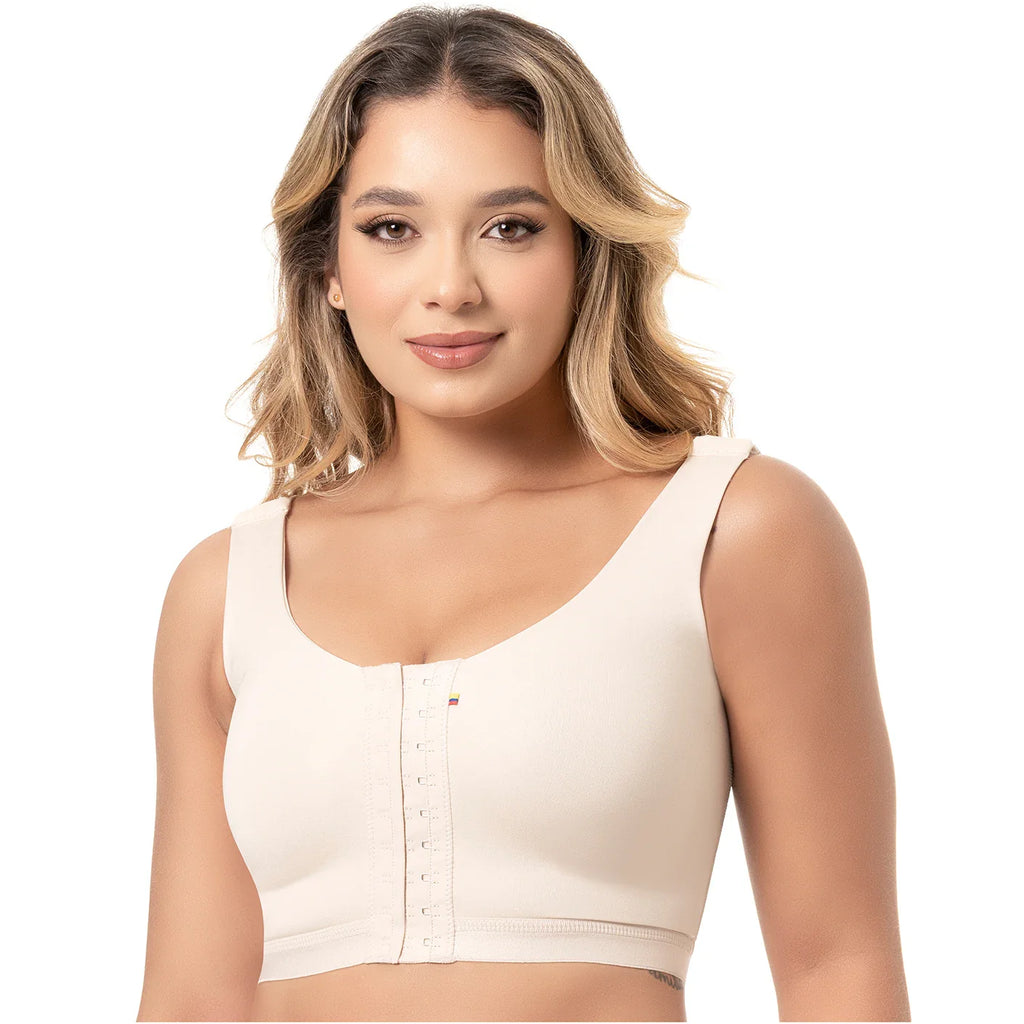 Sonryse M61BF Post Surgery Bra – Front Closure Compression Support for Breast Augmentation Recovery