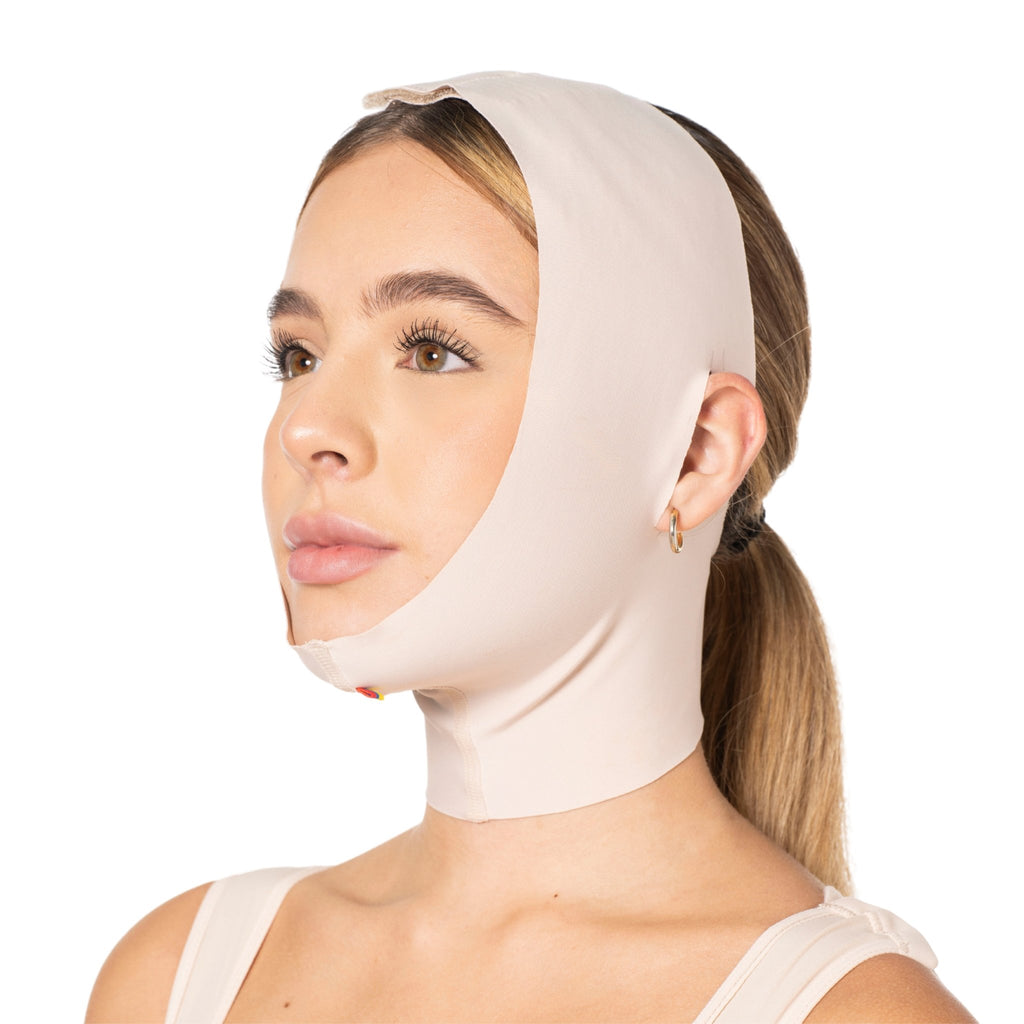 Sonryse MAC32VE Chin Compression Strap – Facial Post - Surgery Support for Double Chin & Facelift Recovery - Colombian Shapewear | Siluets